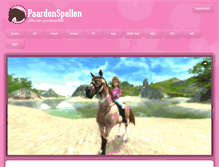 Tablet Screenshot of paardenspellen.net